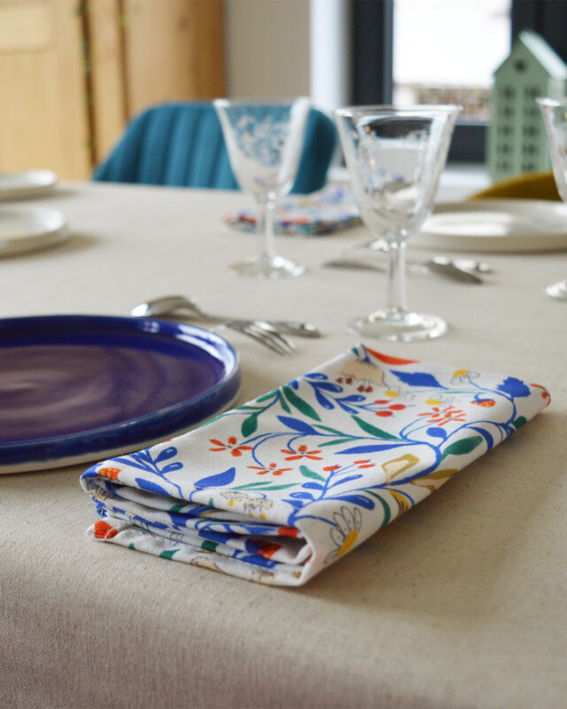 Maison Primavera - Lot de 6 serviettes - motif Primavera