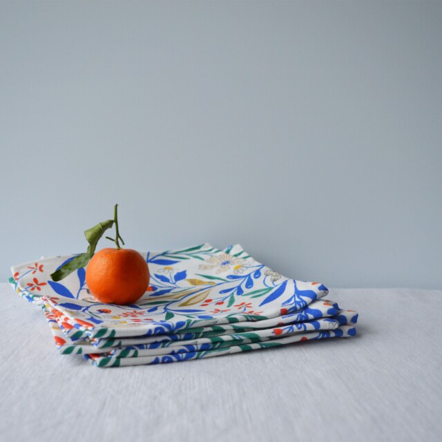 Maison Primavera - Lot de 6 serviettes - motif Primavera