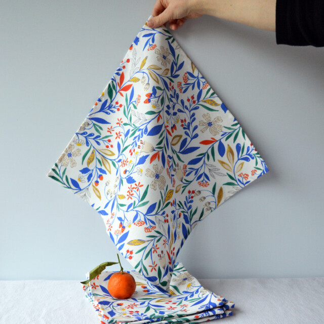Maison Primavera - Lot de 6 serviettes - motif Primavera