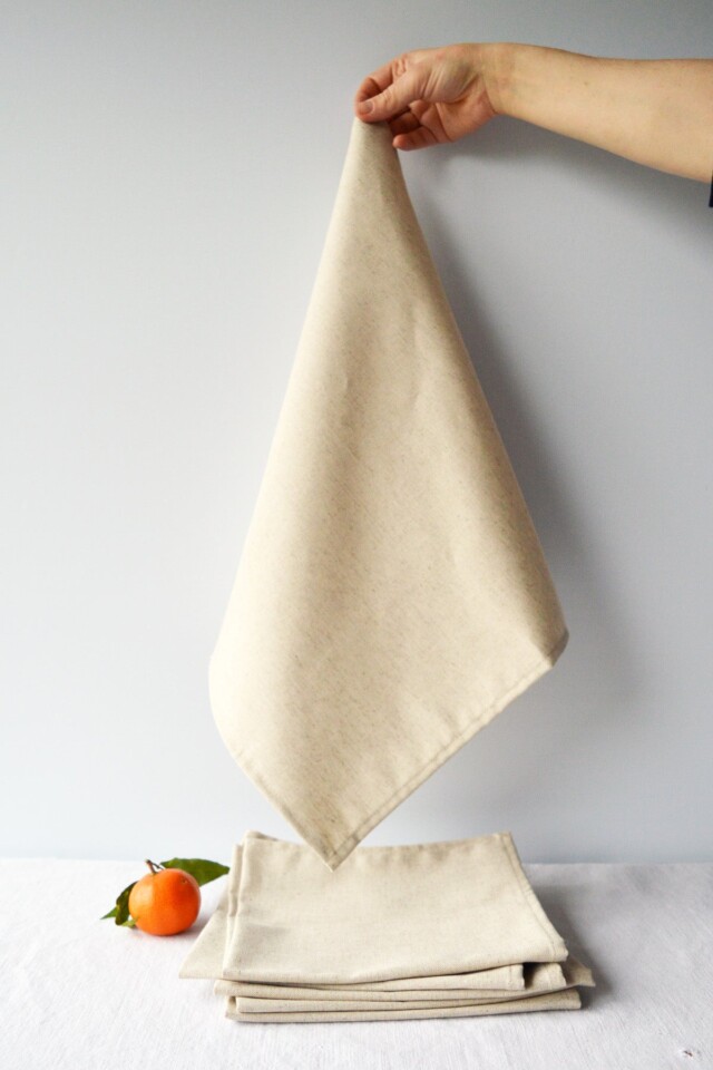 Maison Primavera - Lot de 6 serviettes - naturel Primavera