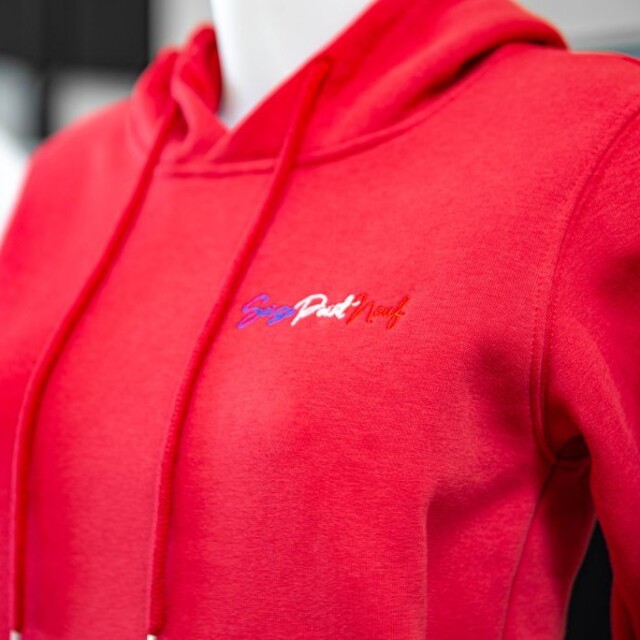 Seize point neuf - SWEAT A CAPUCHE LEONIE – rouge