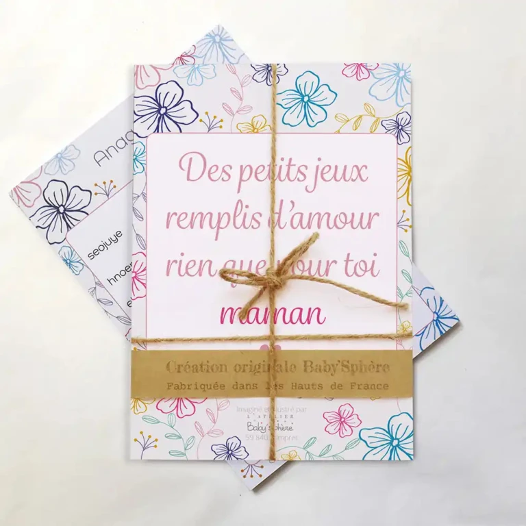 Atelier Baby’Sphère - Set de cartes de jeux pour souhaiter une bonne fête à maman