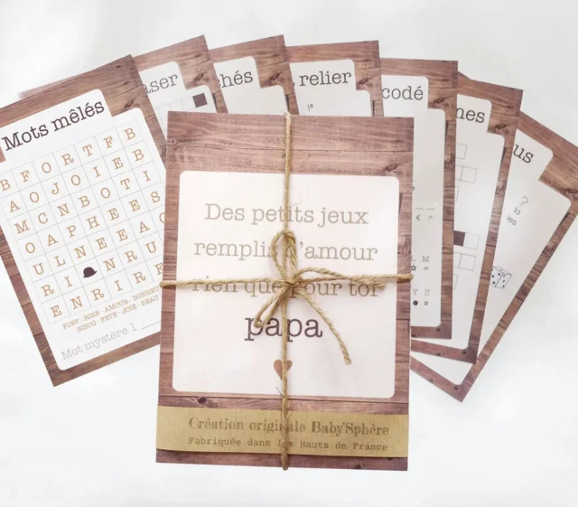 L’Atelier BABY’SPHERE - Set de jeux de mots pour la fête des pères