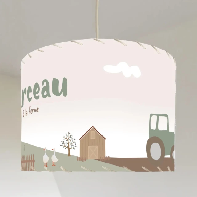 Atelier Baby’Sphère - Luminaire enfant personnalisé – Thème ferme et animaux de la campagne
