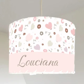 L’Atelier BABY’SPHERE - Suspension personnalisée et motif coeurs papillons