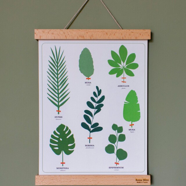 Reine Mère - Porte Affiche - Tasseaux – 71 cm