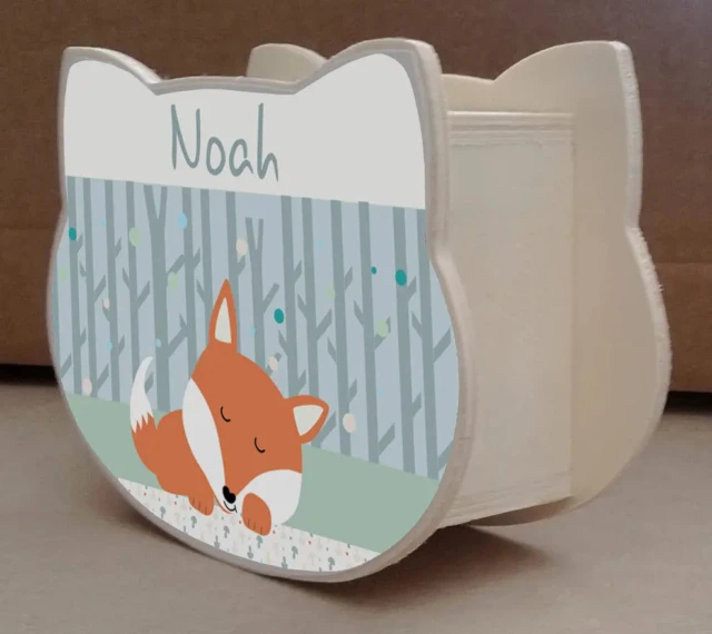 Tirelire personnalisée de Rod le Petit renard par la marque L’Atelier BABY’SPHERE L’Atelier BABY’SPHERE - Tirelire personnalisée de Rod le Petit renard