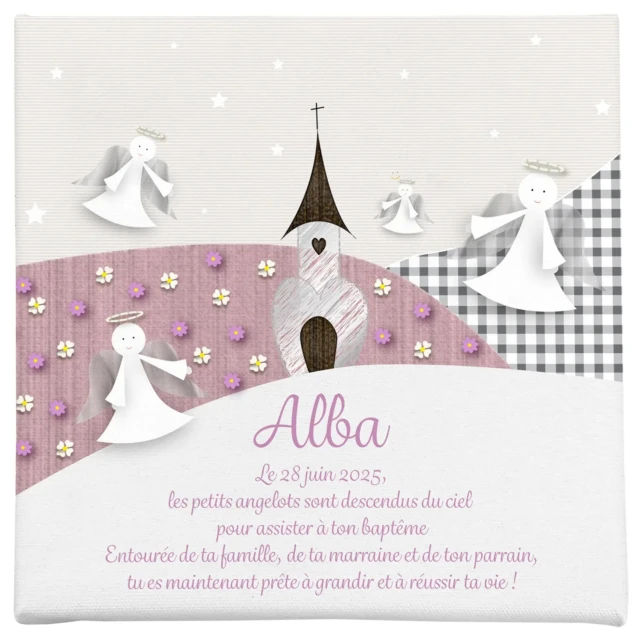Atelier Baby’Sphère - Cadre personnalisé pour fêter son baptême