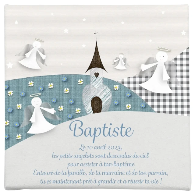 Atelier Baby’Sphère - Cadre personnalisé pour fêter son baptême