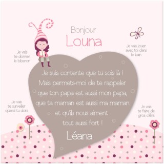 L’Atelier BABY’SPHERE - Toile bienvenue dans le monde d’Elfina petite soeur