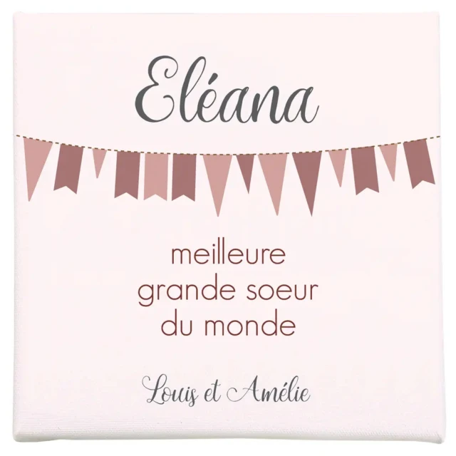 L’Atelier BABY’SPHERE - Toile message meilleure grande soeur du monde