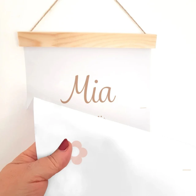 Atelier Baby’Sphère - Toise enfant personnalisée biche de la forêt