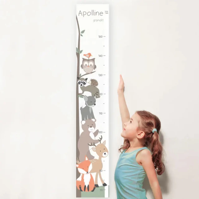 L'Atelier BABY'SPHERE - Toises bois et toile personnalisées - 6 modèles pour fille et garçon – Petite elfe / Oui