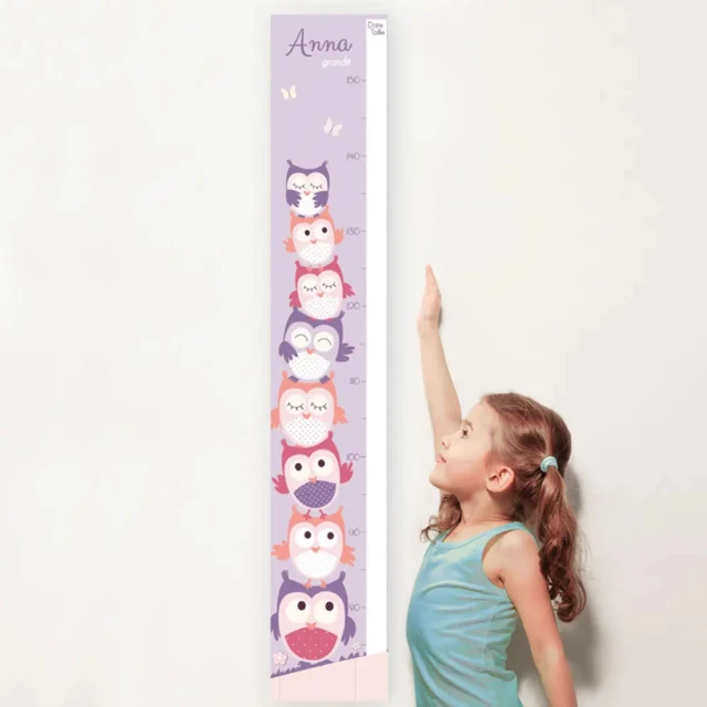 L'Atelier BABY'SPHERE - Toises bois et toile personnalisées - 6 modèles pour fille et garçon – Petite elfe / Oui