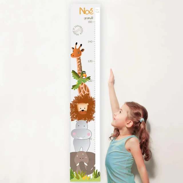 L'Atelier BABY'SPHERE - Toises bois et toile personnalisées - 6 modèles pour fille et garçon – Petite elfe / Oui