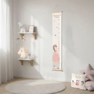 L’Atelier BABY’SPHERE - Toise enfant personnalisée princesse du monde féerique
