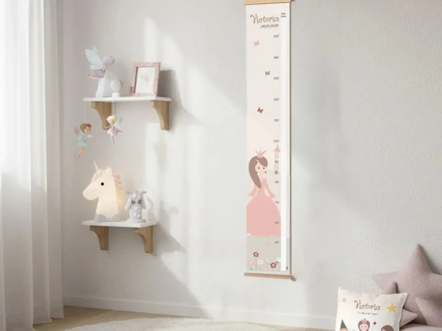 Toise enfant fille princesse Atelier Baby'Sphère - Toise enfant personnalisée princesse du monde féerique