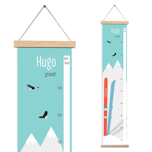 L’Atelier BABY’SPHERE - Toise enfant personnalisée ski en haute montagne