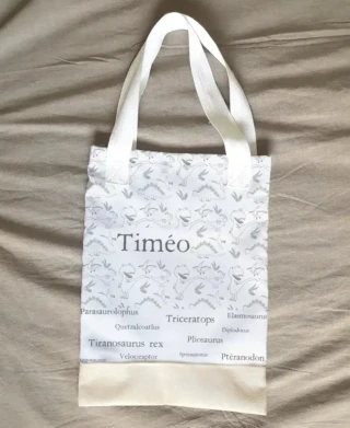 L’Atelier BABY’SPHERE - Tote bag enfant personnalisé et motif dinosaures