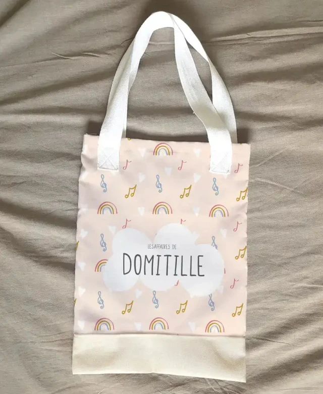 L’Atelier BABY’SPHERE - Tote bag fille personnalisable thème musique