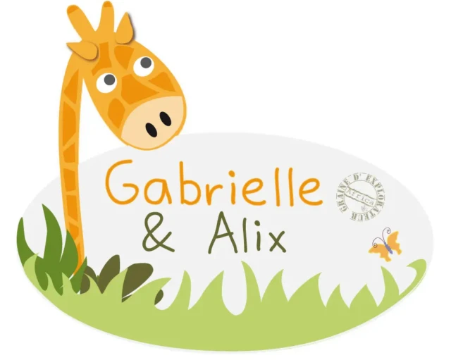 Atelier Baby’Sphère - Coffret naissance jumeaux déco savane