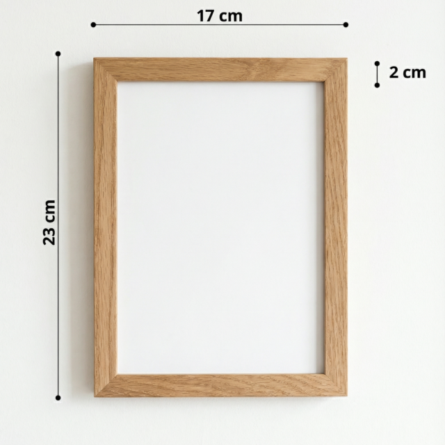 Reine Mère - Versant Chêne - Cadres en chêne massif (10 tailles) – 10 x 15 cm