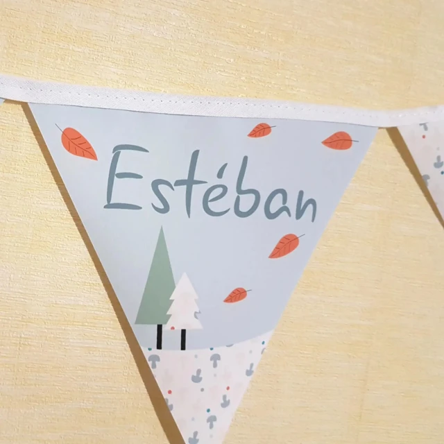 Atelier Baby’Sphère - Guirlande personnalisée décorative - Thème renard