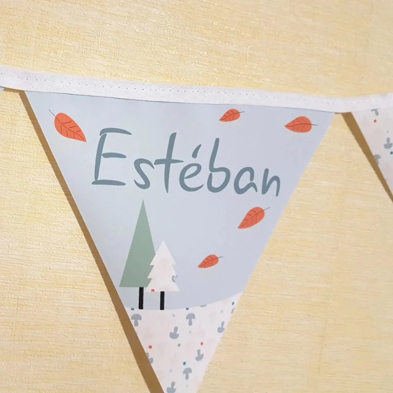Atelier Baby’Sphère - Guirlande personnalisée décorative - Thème renard