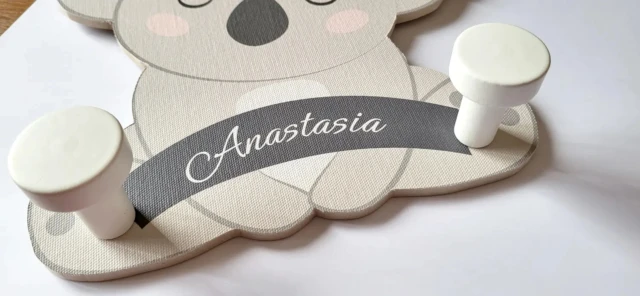 Atelier Baby’Sphère - Portemanteau enfant personnalisé – Thème Koala