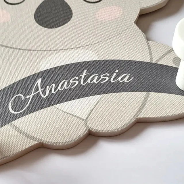 Atelier Baby’Sphère - Portemanteau enfant personnalisé – Thème Koala