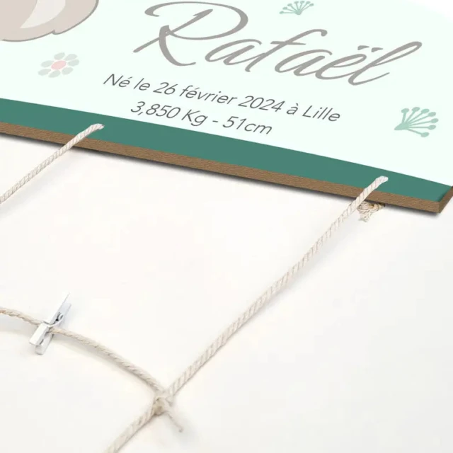 Atelier Baby’Sphère - Pêle-mêle artisanal et son adorable koala - A monter vous même (DIY)