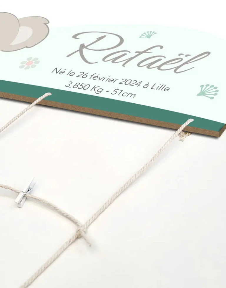 Atelier Baby’Sphère - Pêle-mêle artisanal et son adorable koala - A monter vous même (DIY)