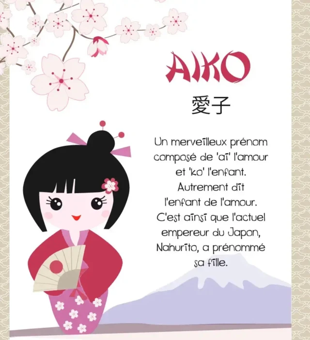 Atelier Baby’Sphère - Kakémono japonais fille autour du prénom