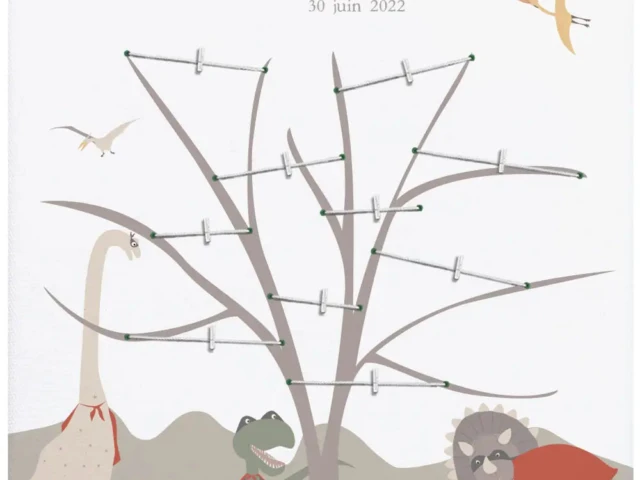 Atelier Baby’Sphère - Arbre généalogique du monde des dinosaures super-héros
