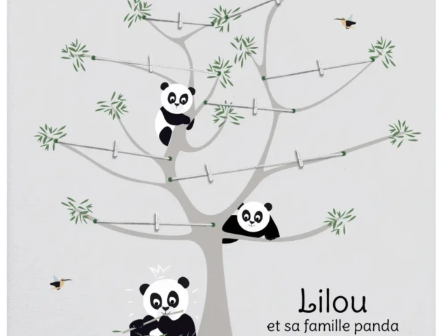 Atelier Baby’Sphère - Arbre généalogique personnalisable de la famille panda