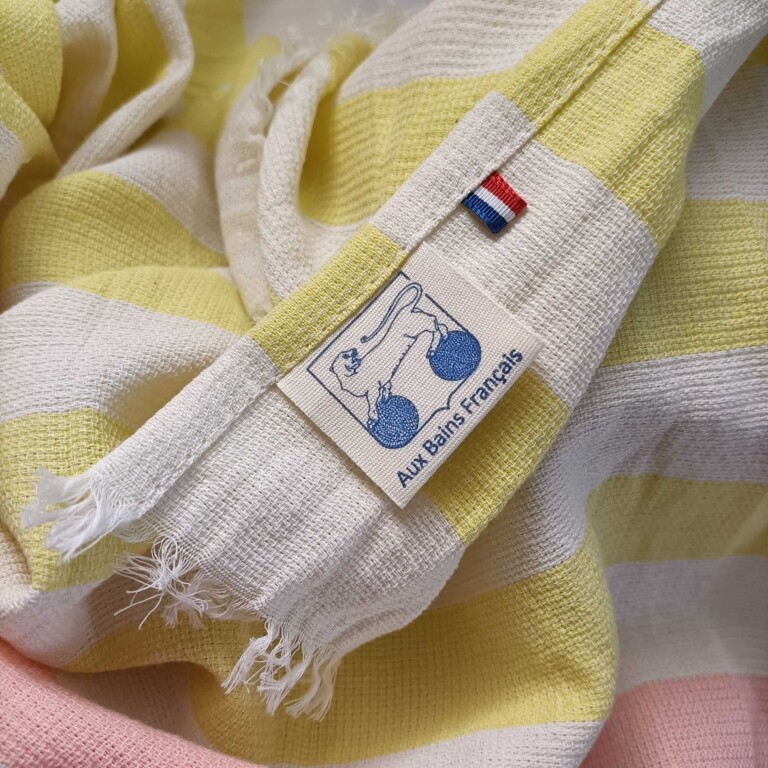 Aux Bains Français - Drap-Serviette de Bain Rayé – Tamarin