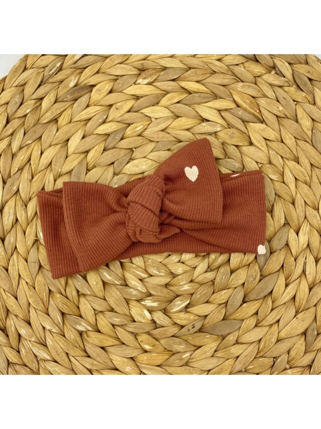 Bandeau en jersey côtelé – Réglable – Amore par la marque Les Mômes des Dômes Les Mômes des Dômes - Bandeau en jersey côtelé – Réglable – Amore