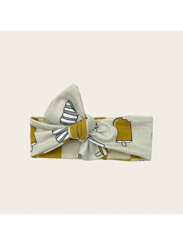 Bandeau en jersey côtelé – Réglable – Réversible – Anika/Kallax par la marque Les Mômes des Dômes Les Mômes des Dômes - Bandeau en jersey côtelé – Réglable – Réversible – Anika/Kallax