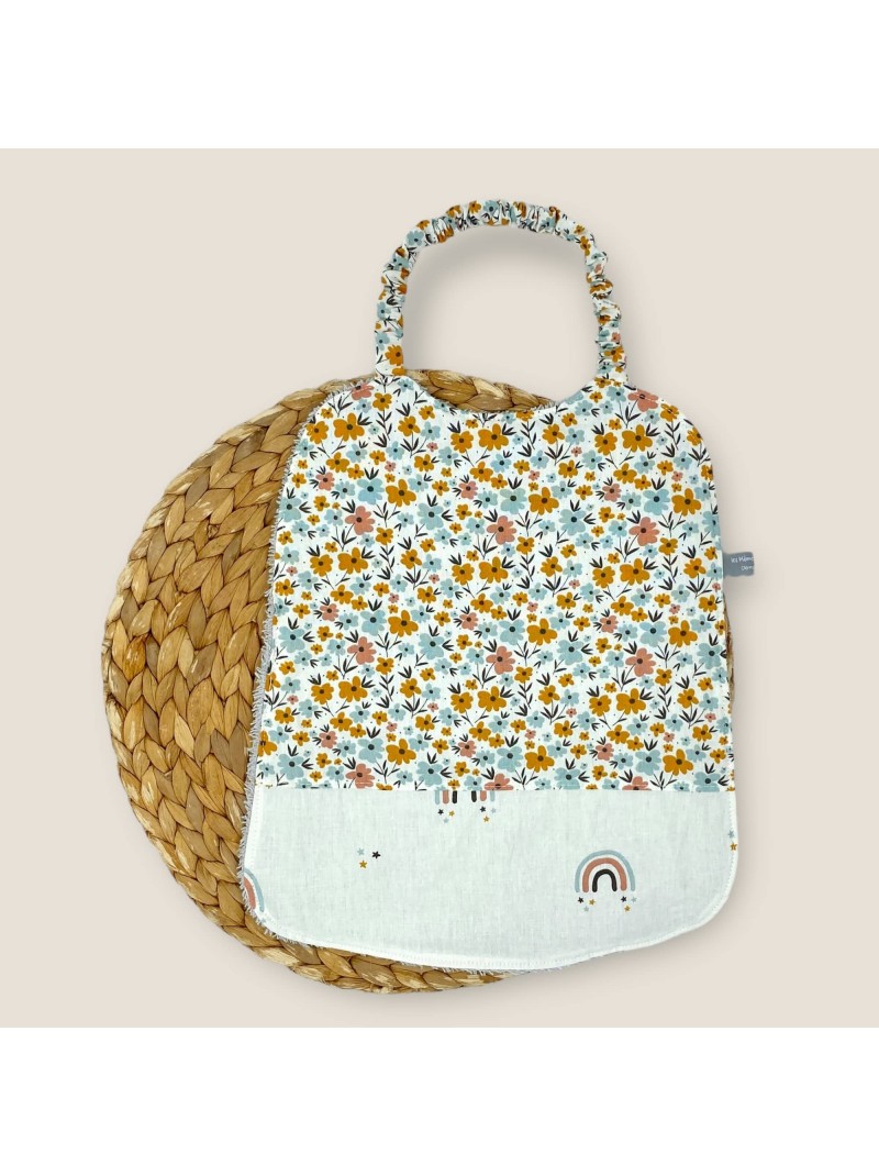 bavoir serviette capucine Les Mômes des Dômes - Bavoir serviette Capucine