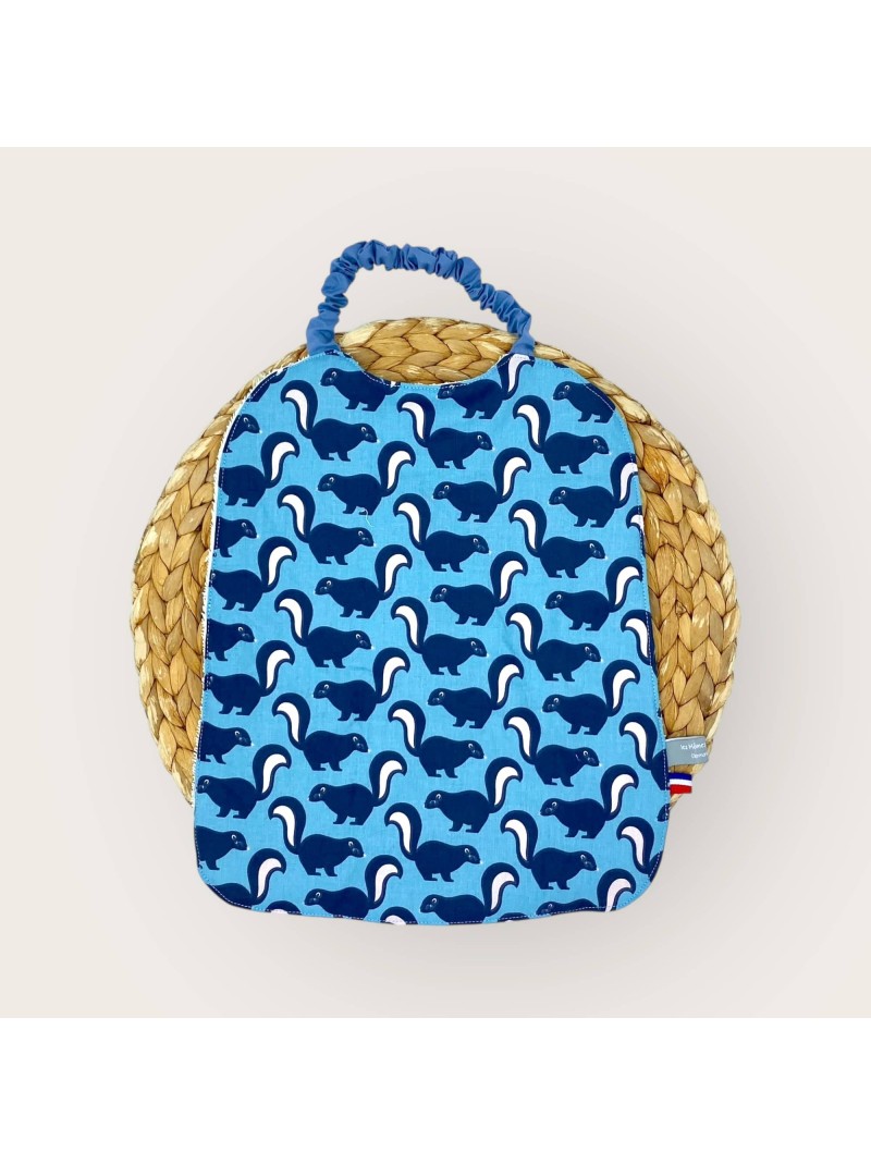bavoir serviette mouffette Les Mômes des Dômes - Bavoir serviette Mouffette