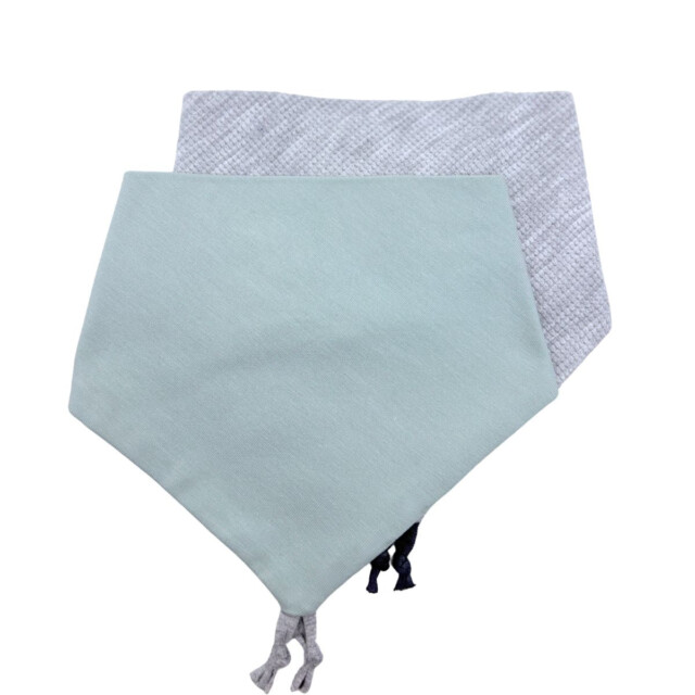Petit Pote - Lot de 2 bavoirs bandana bébé – Taille unique / N&B