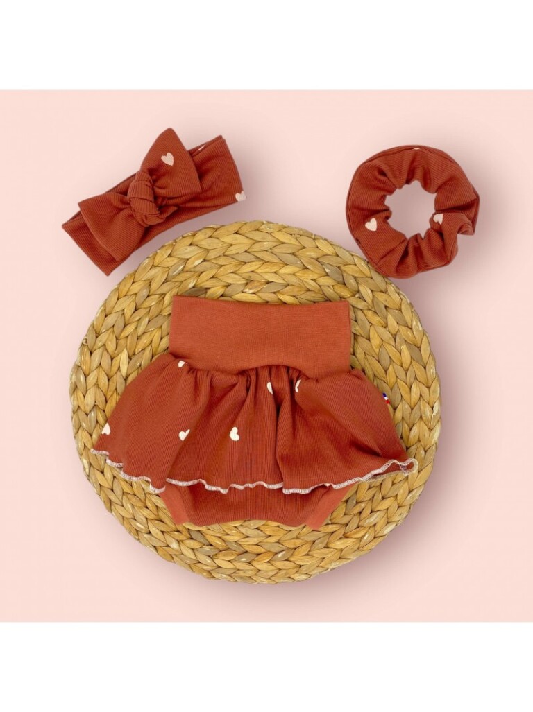 Les Mômes des Dômes - Bloomer avec Jupette Évolutif pour Bébé - Amore