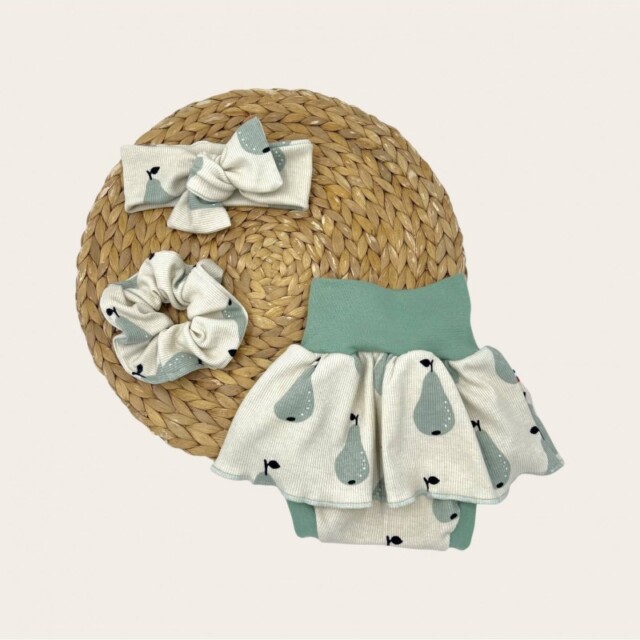 Les Mômes des Dômes - Bloomer avec Jupette Évolutif pour Bébé - Erika