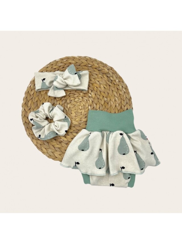 Les Mômes des Dômes - Bloomer avec Jupette Évolutif pour Bébé - Erika
