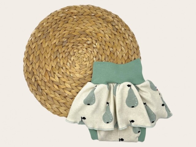 bloomer avec jupette evolutif pour bebe erika Les Mômes des Dômes - Bloomer avec Jupette Évolutif pour Bébé - Erika
