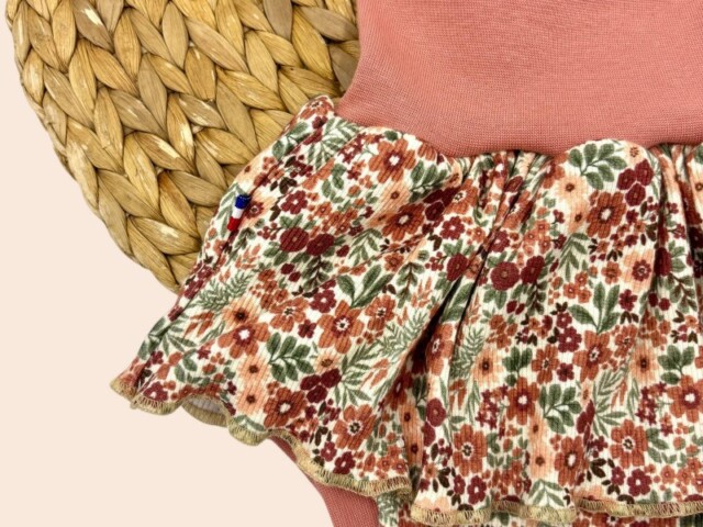 Les Mômes des Dômes - Bloomer avec Jupette Évolutif pour Bébé - Suzanne