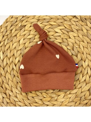 Bonnet évolutif avec noeud Amore par la marque Les Mômes des Dômes Les Mômes des Dômes - Bonnet évolutif avec noeud Amore