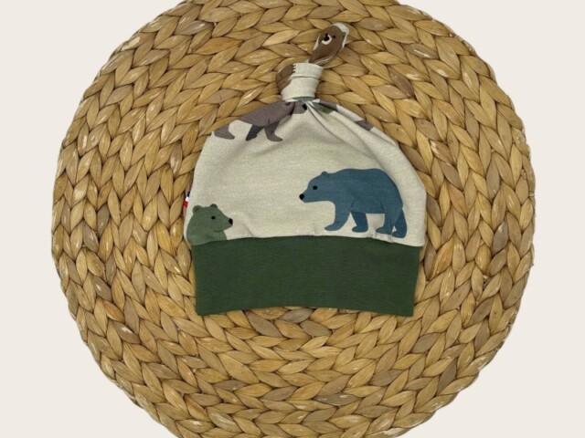 bonnet evolutif avec noeud ernest Les Mômes des Dômes - Bonnet évolutif avec noeud Ernest