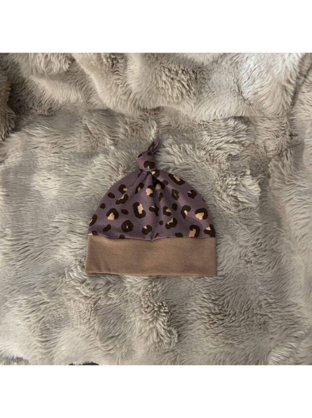 Bonnet évolutif avec noeud Esther par la marque Les Mômes des Dômes Les Mômes des Dômes - Bonnet évolutif avec noeud Esther