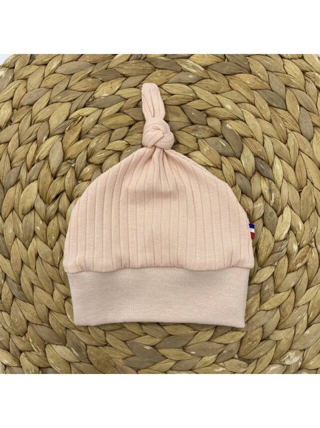 Bonnet évolutif avec noeud Liska par la marque Les Mômes des Dômes Les Mômes des Dômes - Bonnet évolutif avec noeud Liska